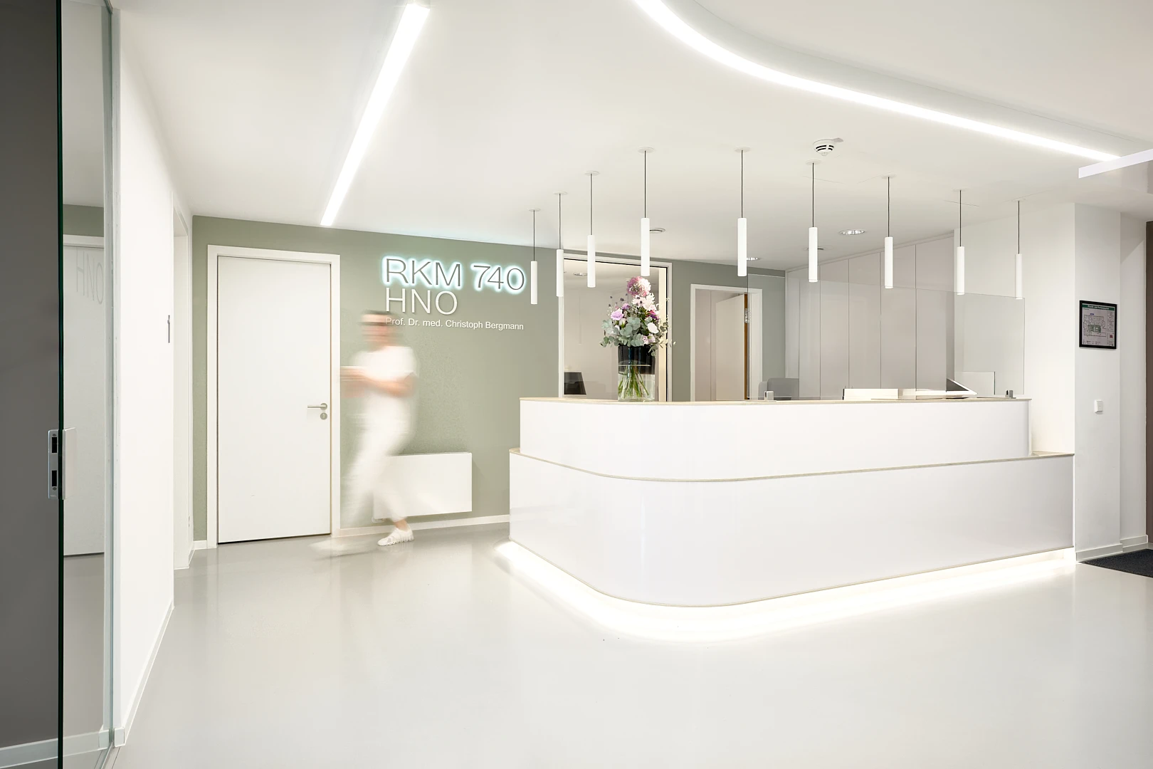 Empfang der RKM 740 HNO-Privatpraxis in Düsseldorf